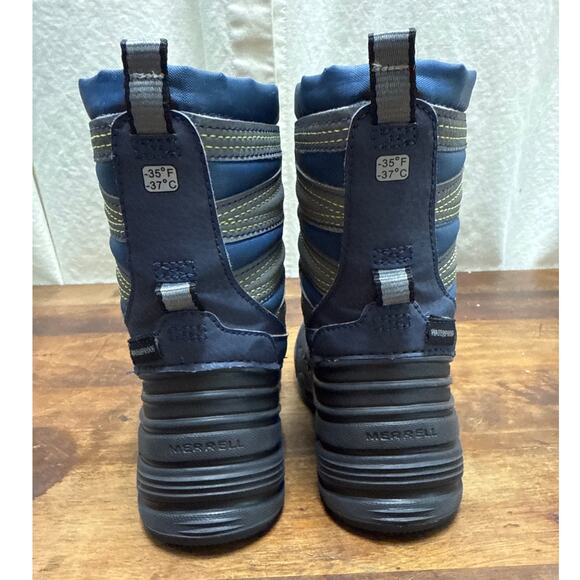 Merrell Snow Quest Lite 3.0 Insulated Snow Winter Boots Boy Size 8M Waterproof - Picture 6 of 9